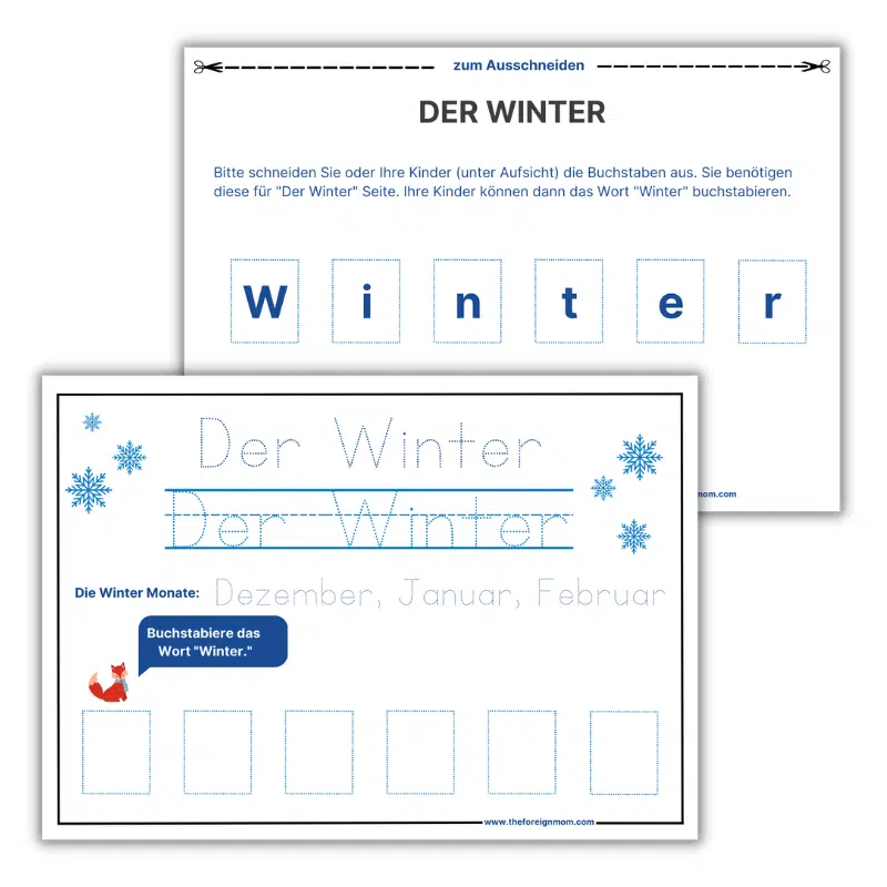 Winter printable.