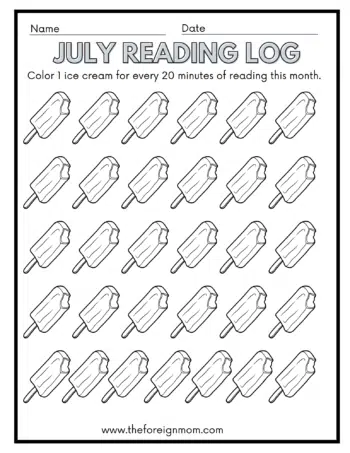 July reading log.