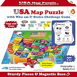 USA Map Puzzle For Kids.