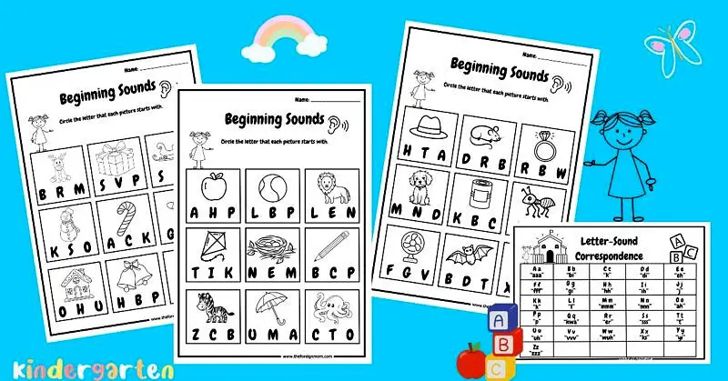 Top 6 Free Beginning Sounds Worksheets PDF for Kids!