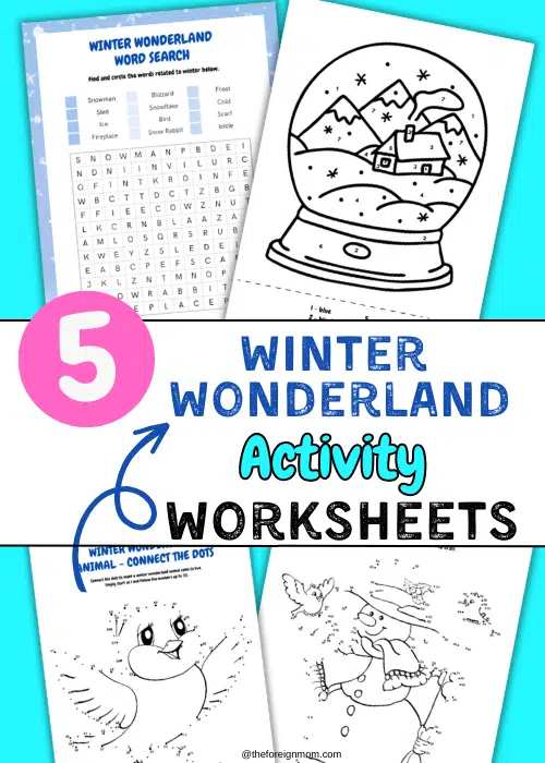 Winter Wonderland Worksheets.
