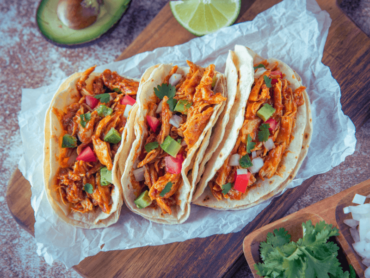 Quick crockpot chicken taco recipe.