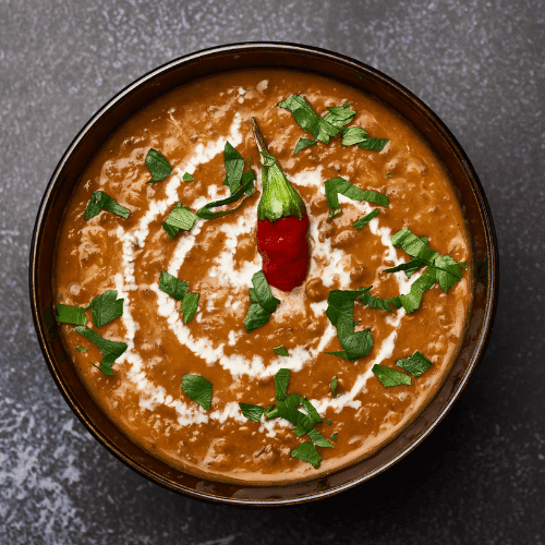 Spicy Dal Makhani.