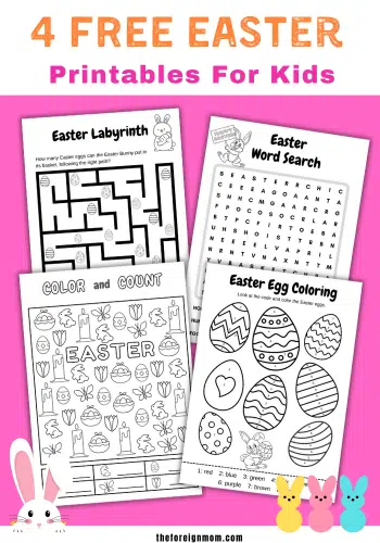 4 Free Easter Printables.