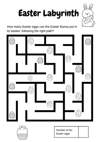 Easter labyrinth printable.