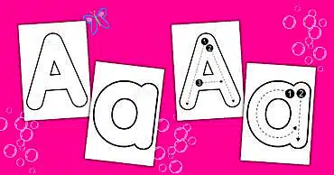 4 Free Printable Bubble Letter A.