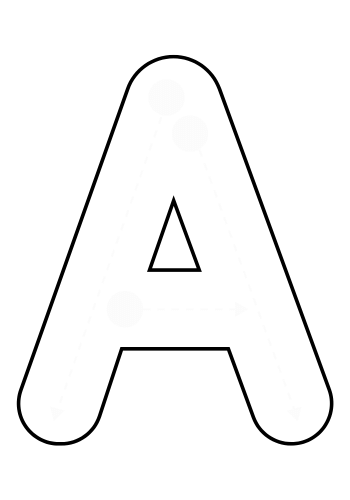 Uppercase Letter A.