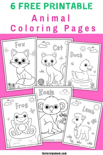 Free Printable Animal Coloring Pages.