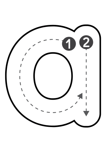 Bubble letter a traceable.