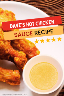 Dave's hot chicken sauce recipe pin.