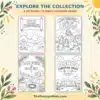 Bible coloring pages collection overview featuring Old Testament, Life of Jesus, Holy Week and Easter, and bonus Christian pages.