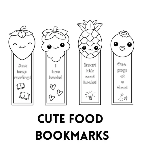 4 food-inspired bookmarks