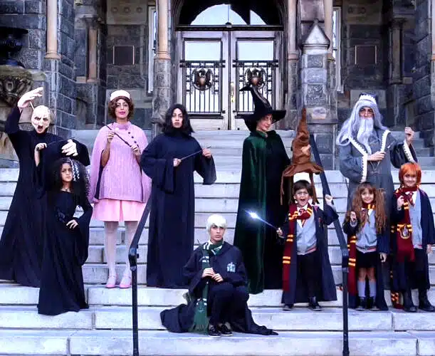 Harry Potter-inspired Halloween Family Costumes.