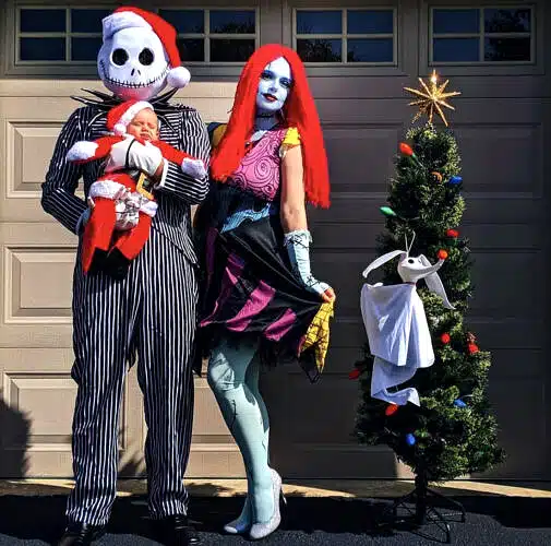 A Nightmare Before Christmas Family Costume.
