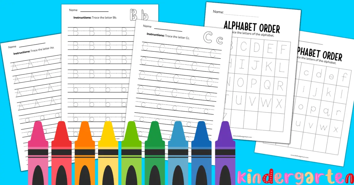 Kindergarten Letter Tracing Worksheets FREE + Printable to Boost Learning!