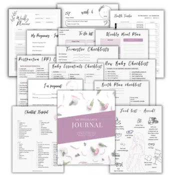 Printable pregnancy journal pages